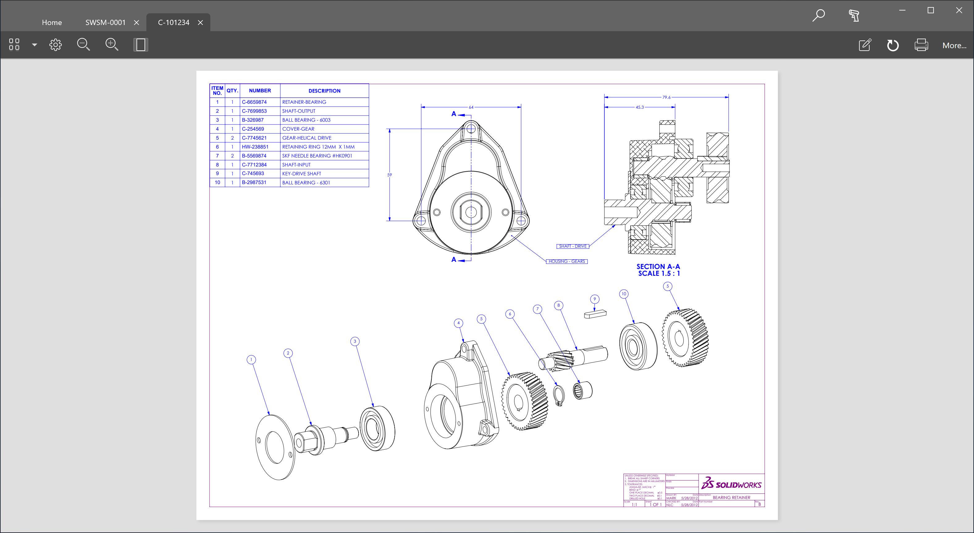 Windows Item View