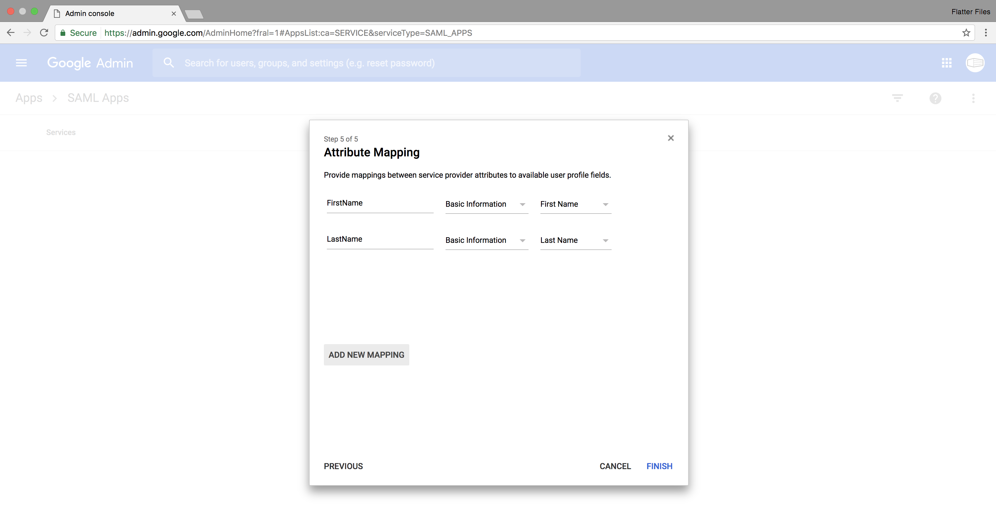 G Suite Attributes Completed